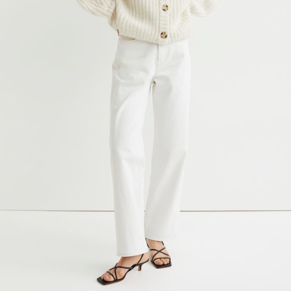 H&M White Wide Leg Jeans - Picture 5 of 5